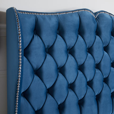 Winged Headboards, Chesterfield Headboards, Upholstered Headboards, Studded Headboards, Deep Buttoned Headboard