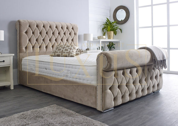 Sleigh Beds, Chesterfield Beds, Upholstered Beds, Studded Beds, Luxury Beds