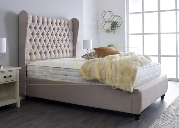 Luxury Beds, Chesterfield Beds, Upholstered Beds, Winged Beds, Studded Beds