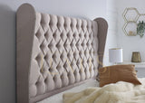 Luxury Beds, Chesterfield Beds, Upholstered Beds, Winged Beds, Studded Beds