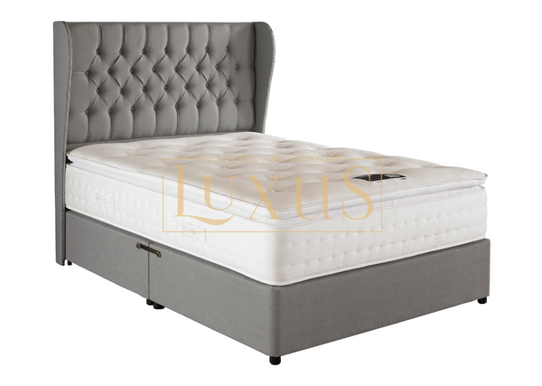 Winged Divan Beds, Chesterfield Divan Beds, Upholstered Divan Beds, Studded Divan Beds, Deep Buttoned Divan Beds